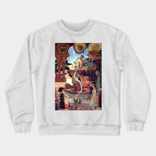 The Rubaiyat - Quatrain XVI - Rene Bull Crewneck Sweatshirt